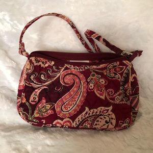 Vintage Y2K Vera Bradley Piccadilly Plum Floral Crossbody Shoulder Handbag